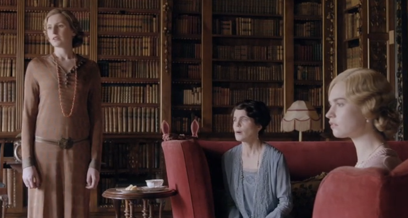 Edith, upstaged by a sick dog (PBS)